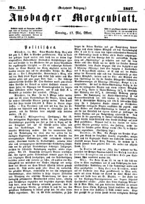 Ansbacher Morgenblatt Sonntag 17. Mai 1857