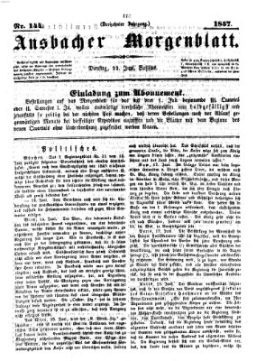 Ansbacher Morgenblatt Dienstag 23. Juni 1857