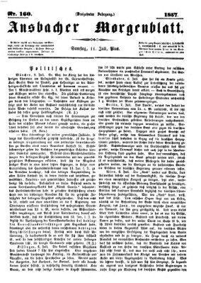 Ansbacher Morgenblatt Samstag 11. Juli 1857