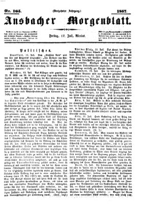 Ansbacher Morgenblatt Freitag 17. Juli 1857