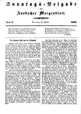 Ansbacher Morgenblatt Sonntag 22. Februar 1857