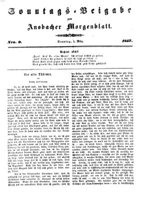 Ansbacher Morgenblatt Sonntag 1. März 1857