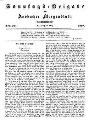 Ansbacher Morgenblatt Sonntag 8. März 1857