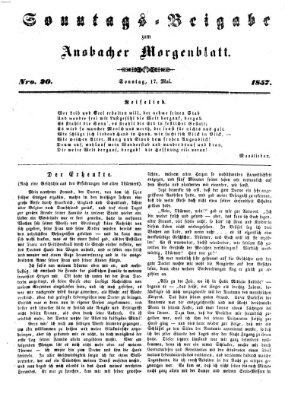 Ansbacher Morgenblatt Sonntag 17. Mai 1857