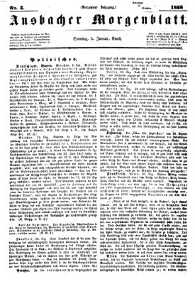 Ansbacher Morgenblatt Sonntag 3. Januar 1858