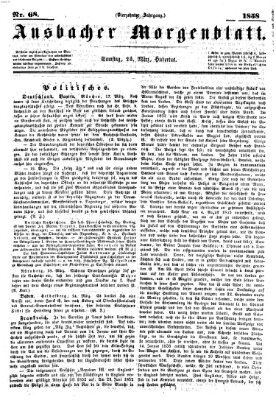 Ansbacher Morgenblatt Samstag 20. März 1858