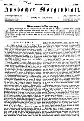 Ansbacher Morgenblatt Dienstag 23. März 1858