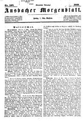 Ansbacher Morgenblatt Freitag 7. Mai 1858