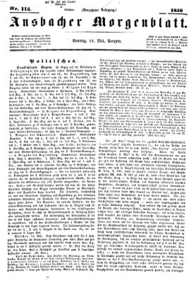 Ansbacher Morgenblatt Sonntag 16. Mai 1858