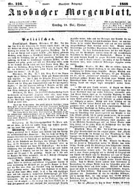 Ansbacher Morgenblatt Samstag 29. Mai 1858