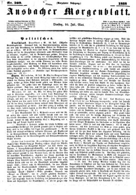 Ansbacher Morgenblatt Dienstag 20. Juli 1858