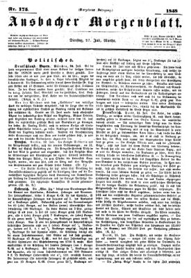 Ansbacher Morgenblatt Dienstag 27. Juli 1858