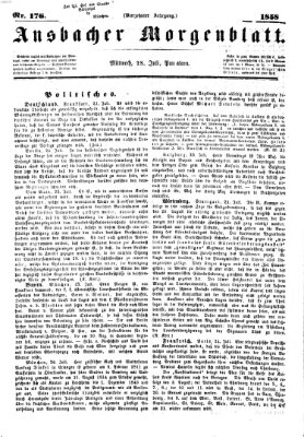 Ansbacher Morgenblatt Mittwoch 28. Juli 1858