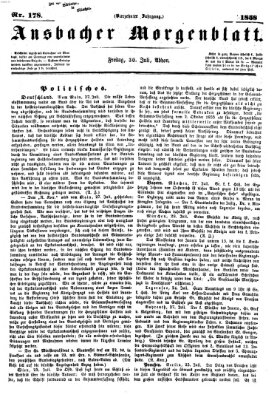 Ansbacher Morgenblatt Freitag 30. Juli 1858