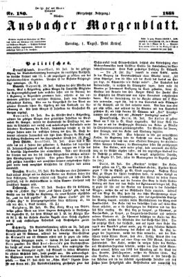 Ansbacher Morgenblatt Sonntag 1. August 1858