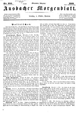 Ansbacher Morgenblatt Dienstag 5. Oktober 1858