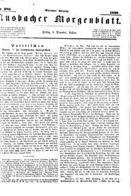 Ansbacher Morgenblatt Freitag 3. Dezember 1858