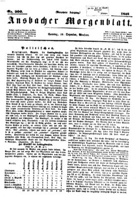 Ansbacher Morgenblatt Sonntag 19. Dezember 1858