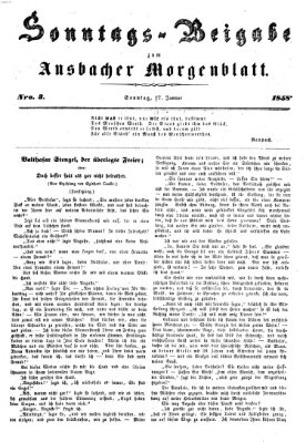 Ansbacher Morgenblatt Sonntag 17. Januar 1858