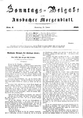 Ansbacher Morgenblatt Montag 25. Januar 1858