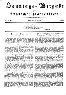 Ansbacher Morgenblatt Sonntag 28. Februar 1858