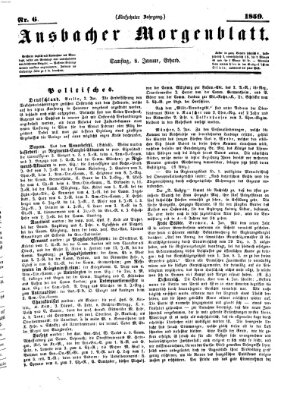 Ansbacher Morgenblatt Samstag 8. Januar 1859