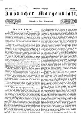 Ansbacher Morgenblatt Mittwoch 9. März 1859