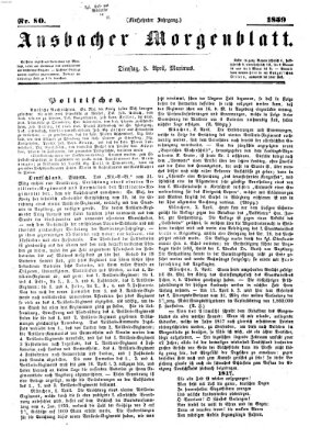 Ansbacher Morgenblatt Dienstag 5. April 1859