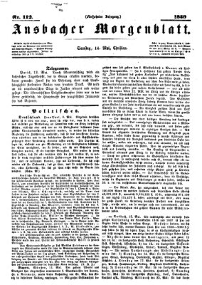 Ansbacher Morgenblatt Samstag 14. Mai 1859