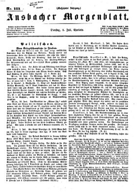 Ansbacher Morgenblatt Dienstag 5. Juli 1859