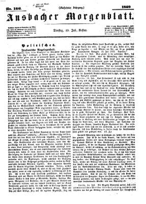 Ansbacher Morgenblatt Dienstag 19. Juli 1859