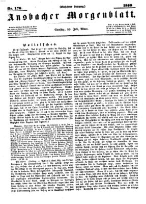 Ansbacher Morgenblatt Samstag 30. Juli 1859