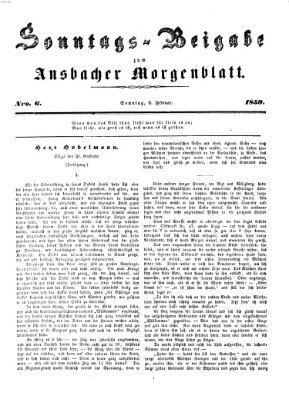 Ansbacher Morgenblatt Sonntag 6. Februar 1859