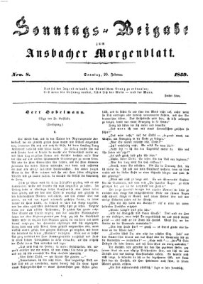 Ansbacher Morgenblatt Sonntag 20. Februar 1859