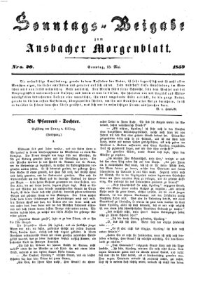 Ansbacher Morgenblatt Sonntag 15. Mai 1859