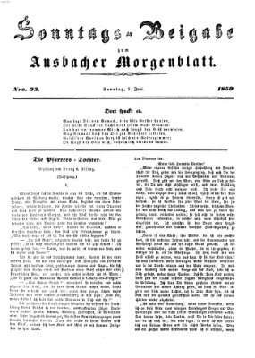 Ansbacher Morgenblatt Sonntag 5. Juni 1859