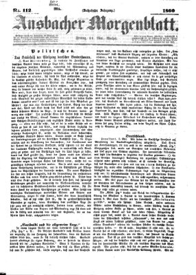 Ansbacher Morgenblatt Freitag 11. Mai 1860