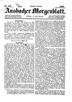 Ansbacher Morgenblatt Mittwoch 16. Mai 1860