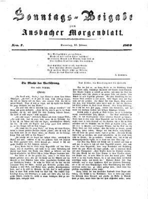 Ansbacher Morgenblatt Sonntag 12. Februar 1860