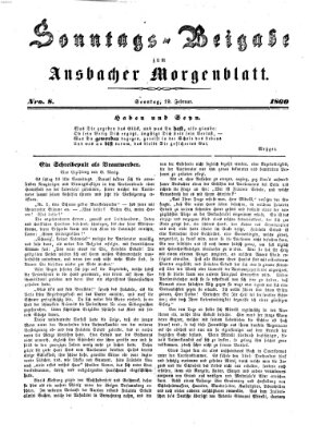 Ansbacher Morgenblatt Sonntag 19. Februar 1860