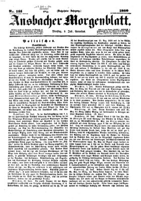 Ansbacher Morgenblatt Dienstag 3. Juli 1860