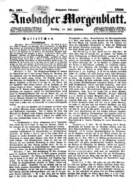 Ansbacher Morgenblatt Dienstag 10. Juli 1860