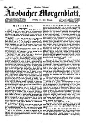 Ansbacher Morgenblatt Dienstag 17. Juli 1860