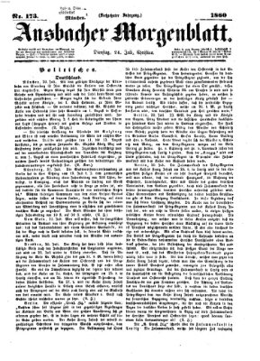 Ansbacher Morgenblatt Dienstag 24. Juli 1860