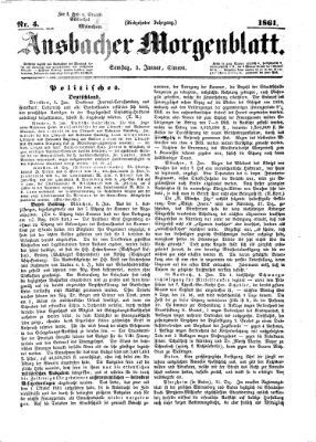 Ansbacher Morgenblatt Samstag 5. Januar 1861