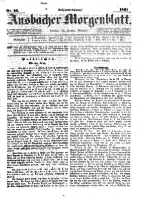 Ansbacher Morgenblatt Dienstag 29. Januar 1861