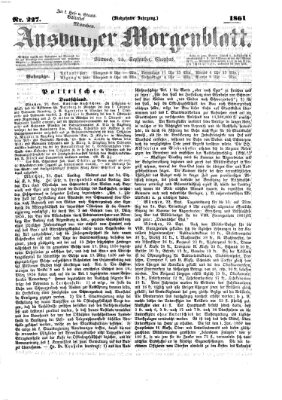 Ansbacher Morgenblatt Mittwoch 25. September 1861