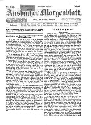 Ansbacher Morgenblatt Dienstag 29. Oktober 1861