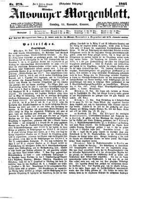 Ansbacher Morgenblatt Samstag 23. November 1861