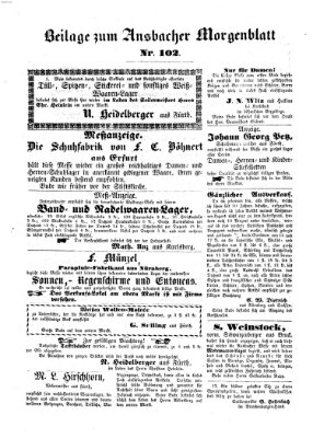 Ansbacher Morgenblatt Dienstag 30. April 1861